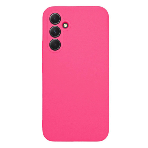 Силиконовый чехол для Samsung A54 5G Silicone Case Full Shiny Pink