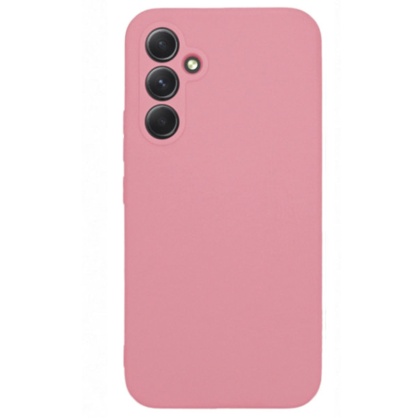 Силиконовый чехол для Samsung A55 5G Silicone Case Full Light Pink