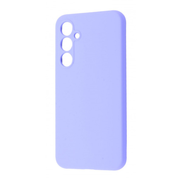Силиконовый чехол для Samsung A55 5G Silicone Case Full Light Purple