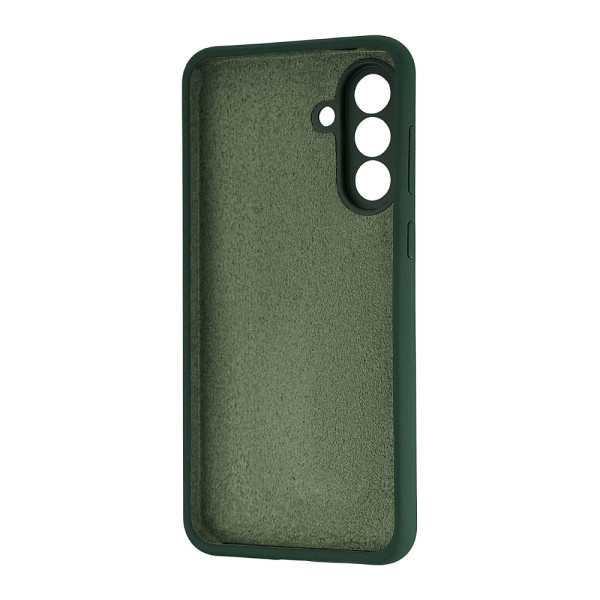 Силіконовий чохол для Samsung A56 5G (A566) Silicone Case Full Dark Green