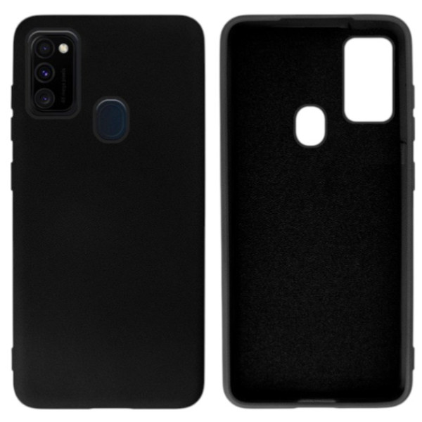 Силиконовый чехол для Samsung M30S/M21 Silicone Case Full Black