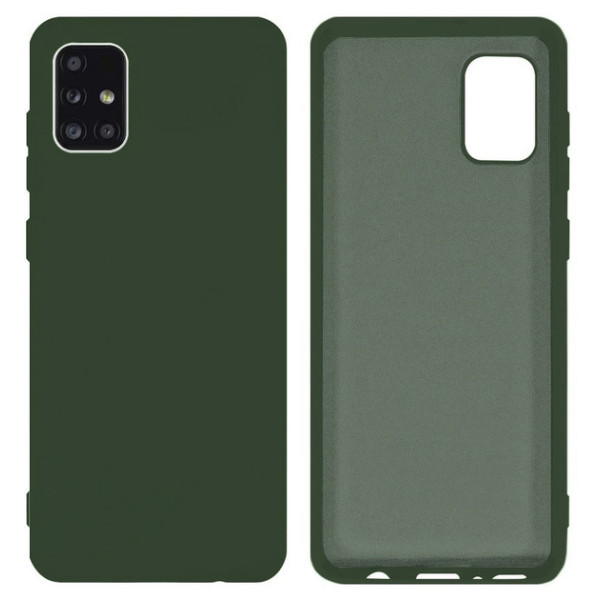 Силиконовый чехол для Samsung M31s Silicone Case Full Forest Green
