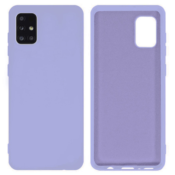 Силиконовый чехол для Samsung M31s Silicone Case Full Light Purple