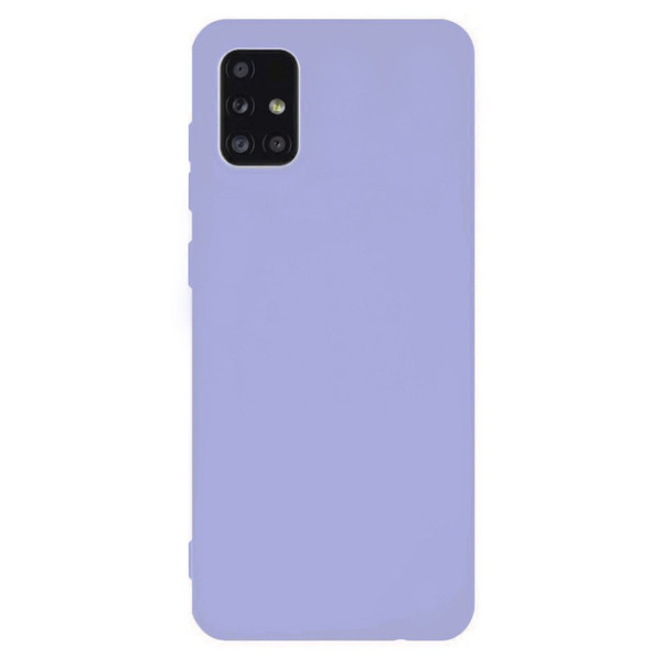 Силиконовый чехол для Samsung M31s Silicone Case Full Light Purple
