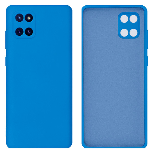 Силиконовый чехол для Samsung Note 10 Lite Silicone Case Full Azure