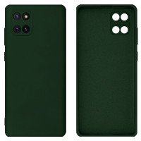 Силиконовый чехол для Samsung Note 10 Lite Silicone Case Full Forest Green