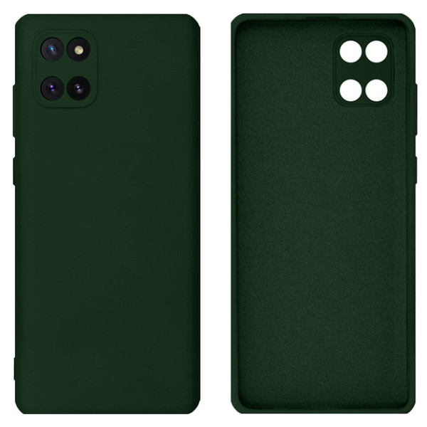 Силиконовый чехол для Samsung Note 10 Lite Silicone Case Full Forest Green