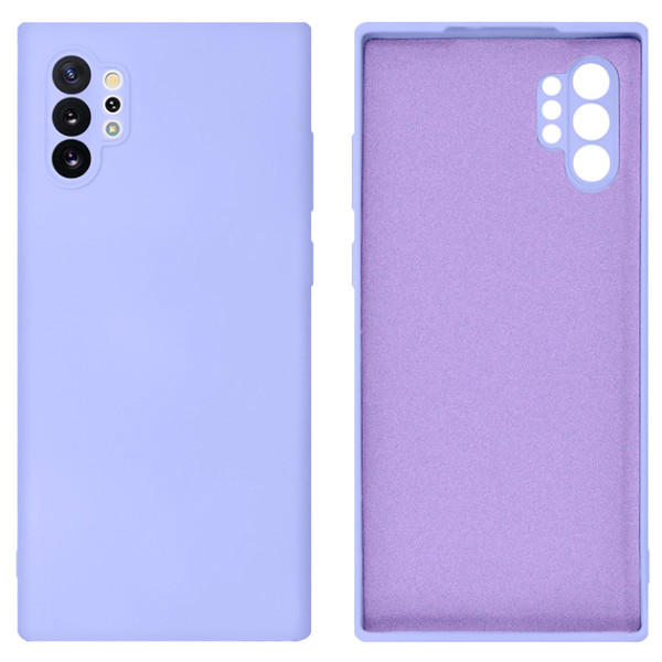 Силиконовый чехол для Samsung Note 10 Plus Silicone Case Full Light Purple