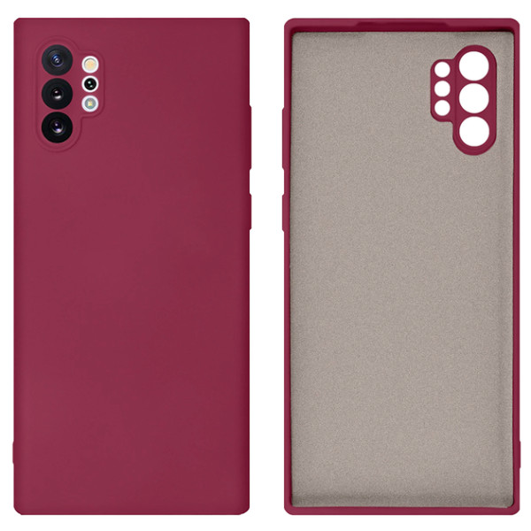 Силіконовий чохол для Samsung Note 10 Plus Silicone Case Full Marsala