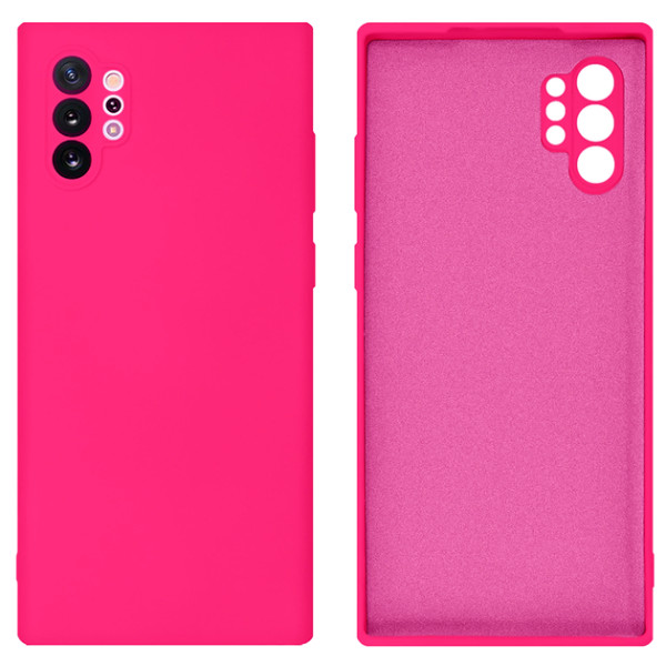 Силиконовый чехол для Samsung Note 10 Plus Silicone Case Full Shiny Pink