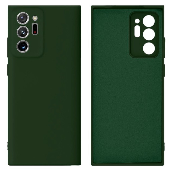Силиконовый чехол для Samsung Note 20 Ultra Silicone Case Full Forest Green