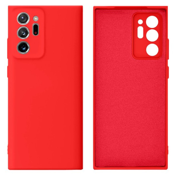 Силиконовый чехол для Samsung Note 20 Ultra Silicone Case Full Red