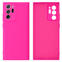 Силиконовый чехол для Samsung Note 20 Ultra Silicone Case Full Shiny Pink
