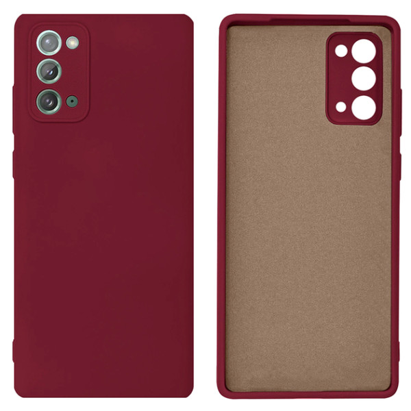 Силиконовый чехол для Samsung Note 20 Silicone Case Full Marsala