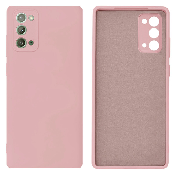 Силиконовый чехол для Samsung Note 20 Silicone Case Full Pink Sand
