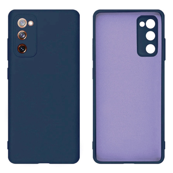 Силіконовий чохол для Samsung S20 FE Silicone Case Full Dark Blue