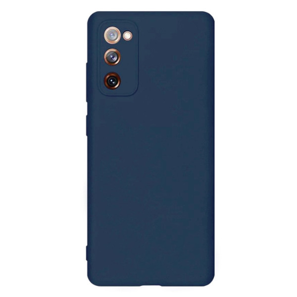 Силіконовий чохол для Samsung S20 FE Silicone Case Full Dark Blue
