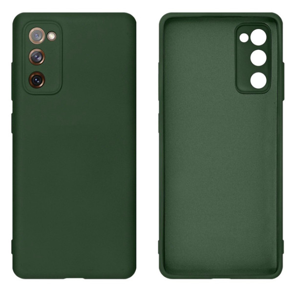 Силіконовий чохол для Samsung S20 FE Silicone Case Full Forest Green