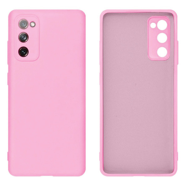 Силіконовий чохол для Samsung S20 FE Silicone Case Full Light Pink