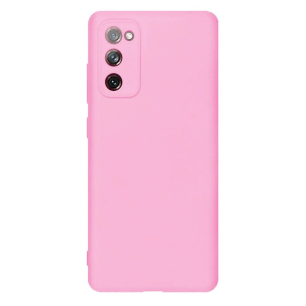 Силіконовий чохол для Samsung S20 FE Silicone Case Full Light Pink