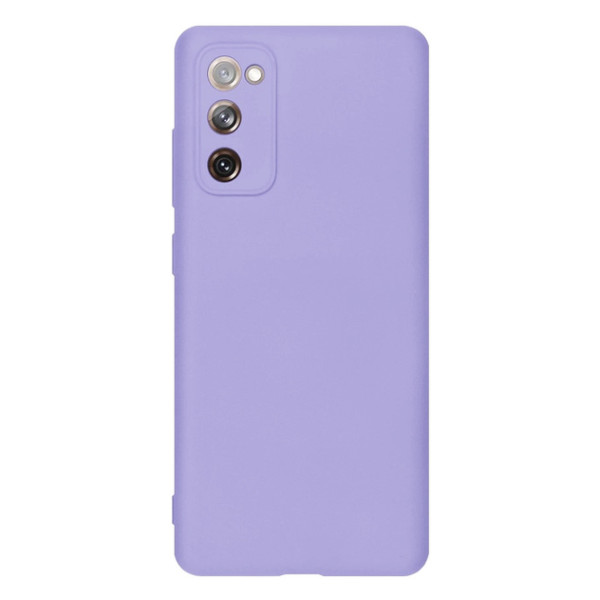 Силиконовый чехол для Samsung S20 FE Silicone Case Full Light Purple