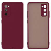 Силіконовий чохол для Samsung S20 FE Silicone Case Full Marsala
