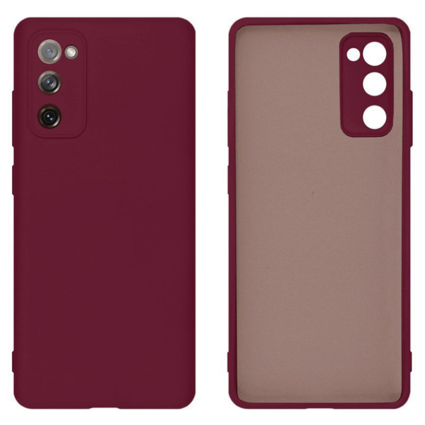 Силіконовий чохол для Samsung S20 FE Silicone Case Full Marsala