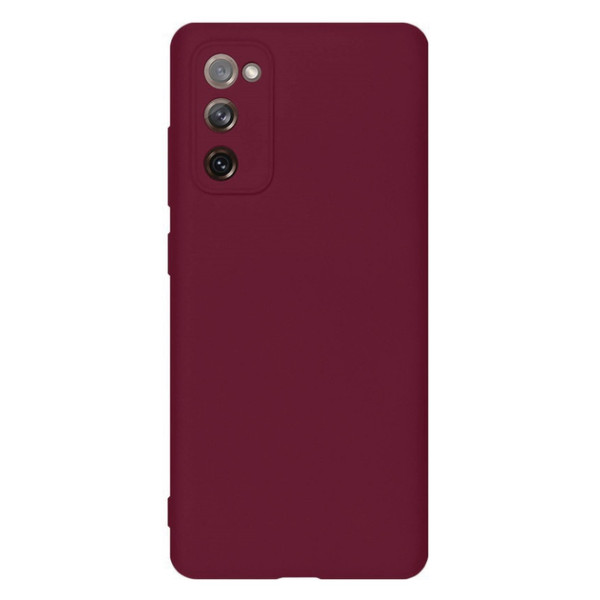 Силіконовий чохол для Samsung S20 FE Silicone Case Full Marsala