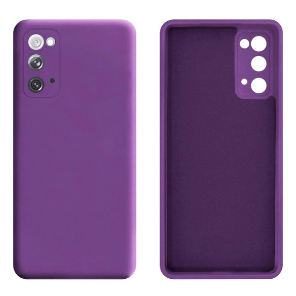 Силиконовый чехол для Samsung S20 FE Silicone Case Full Purple