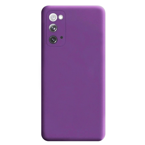 Силиконовый чехол для Samsung S20 FE Silicone Case Full Purple