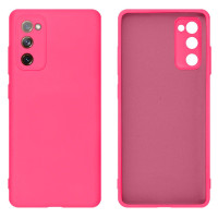 Силиконовый чехол для Samsung S20 FE Silicone Case Full Shiny Pink