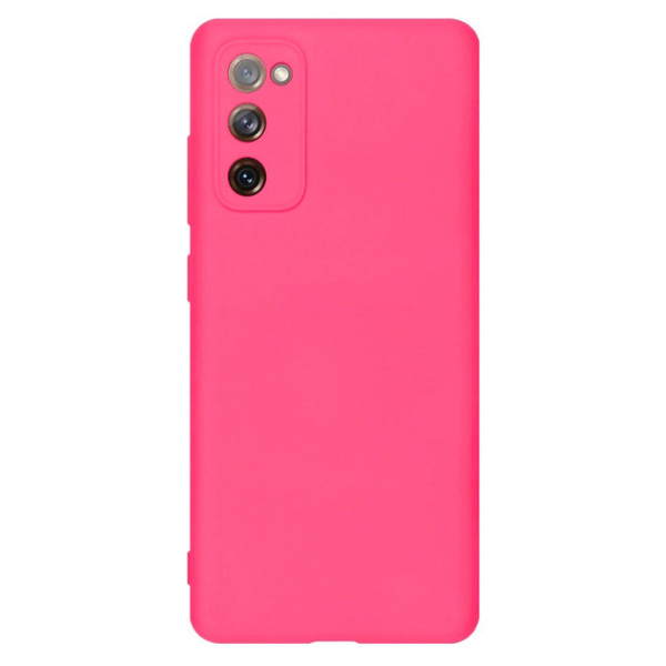 Силиконовый чехол для Samsung S20 FE Silicone Case Full Shiny Pink