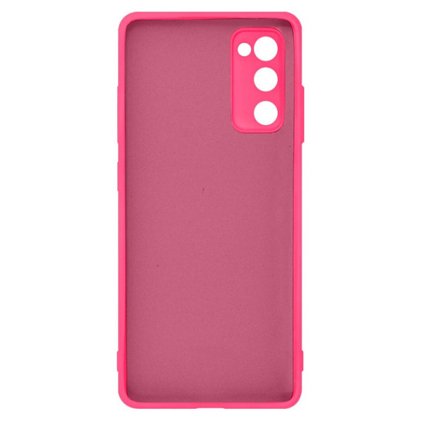 Силиконовый чехол для Samsung S20 FE Silicone Case Full Shiny Pink