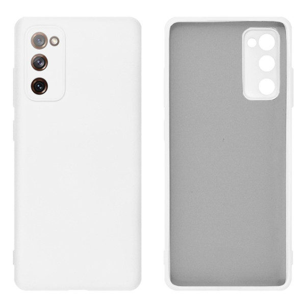 Силиконовый чехол для Samsung S20 FE Silicone Case Full White