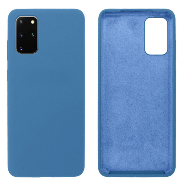 Силиконовый чехол для Samsung S20 Plus Silicone Case Full Azure