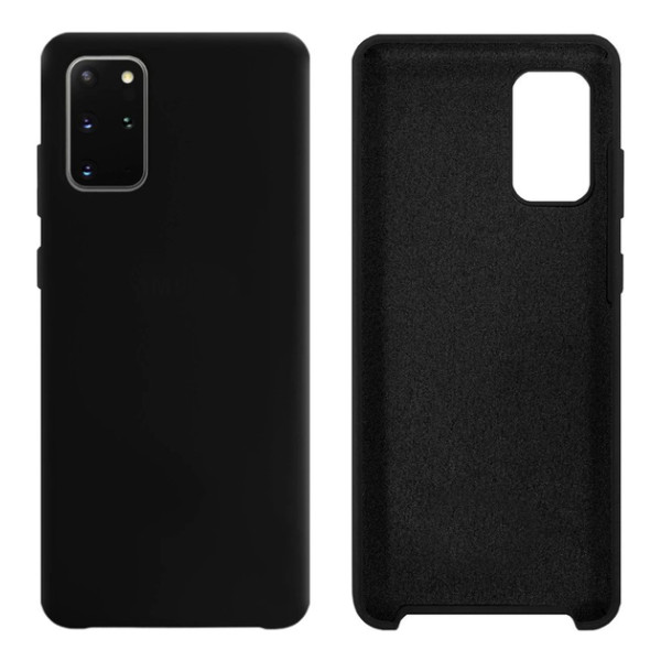Силиконовый чехол для Samsung S20 Plus Silicone Case Full Black