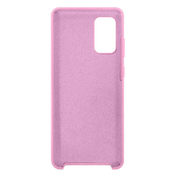 Силиконовый чехол для Samsung S20 Plus Silicone Case Full Light Pink