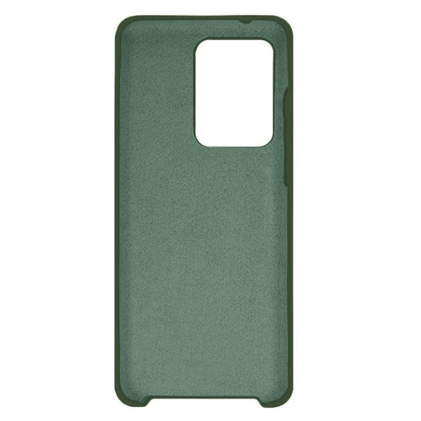 Силиконовый чехол для Samsung S20 Ultra Silicone Case Full Forest Green
