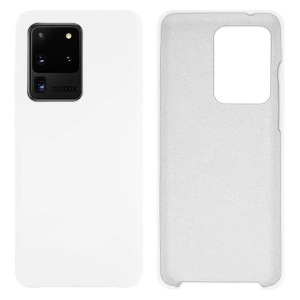 Силіконовий чохол для Samsung S20 Ultra Silicone Case Full White