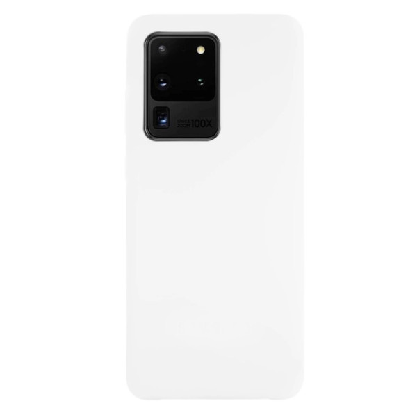 Силіконовий чохол для Samsung S20 Ultra Silicone Case Full White