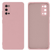 Силіконовий чохол для Samsung S20 Silicone Case Full Pink Sand