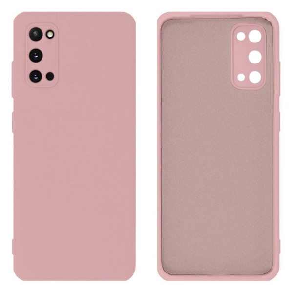 Силіконовий чохол для Samsung S20 Silicone Case Full Pink Sand
