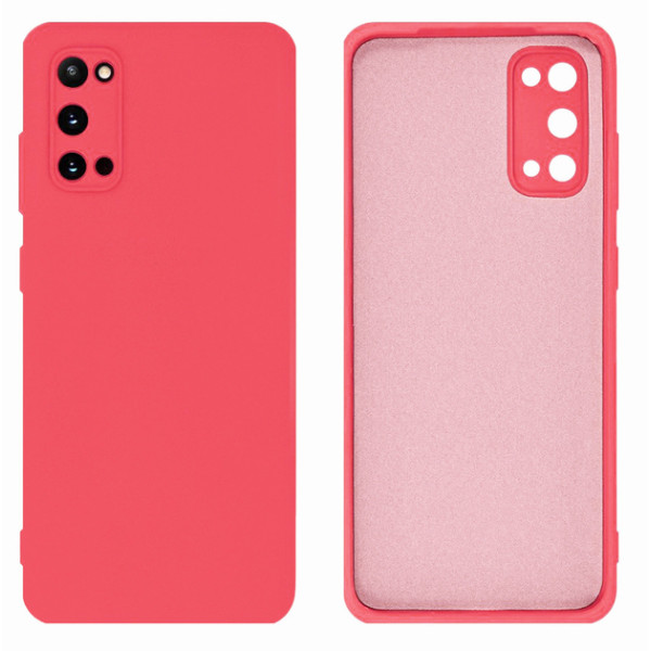 Силиконовый чехол для Samsung S20 Silicone Case Full Coral