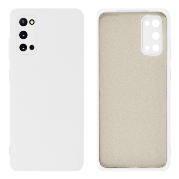 Силиконовый чехол для Samsung S20 Silicone Case Full White