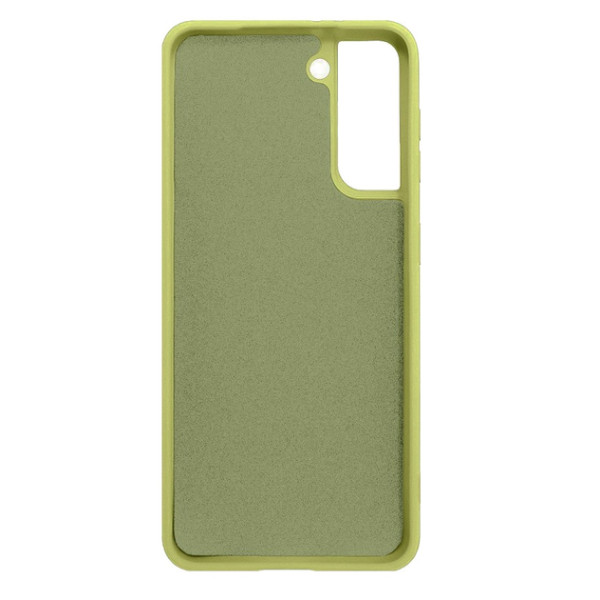 Силіконовий чохол для Samsung S21 FE Silicone Case Full Lime Green