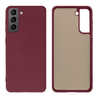 Силиконовый чехол для Samsung S21 FE Silicone Case Full Marsala