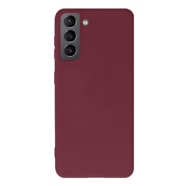 Силиконовый чехол для Samsung S21 FE Silicone Case Full Marsala