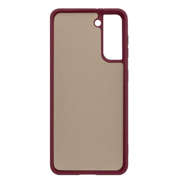 Силиконовый чехол для Samsung S21 FE Silicone Case Full Marsala