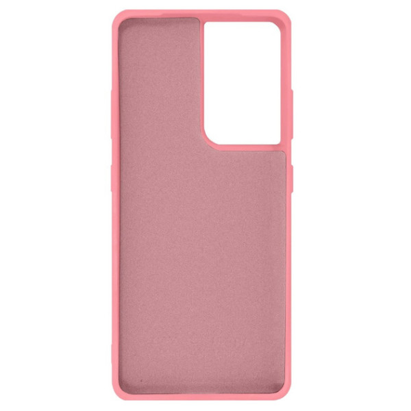 Силіконовий чохол для Samsung S21 Ultra Silicone Case Full Pink