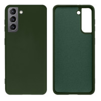 Силиконовый чехол для Samsung S21 Silicone Case Full Forest Green